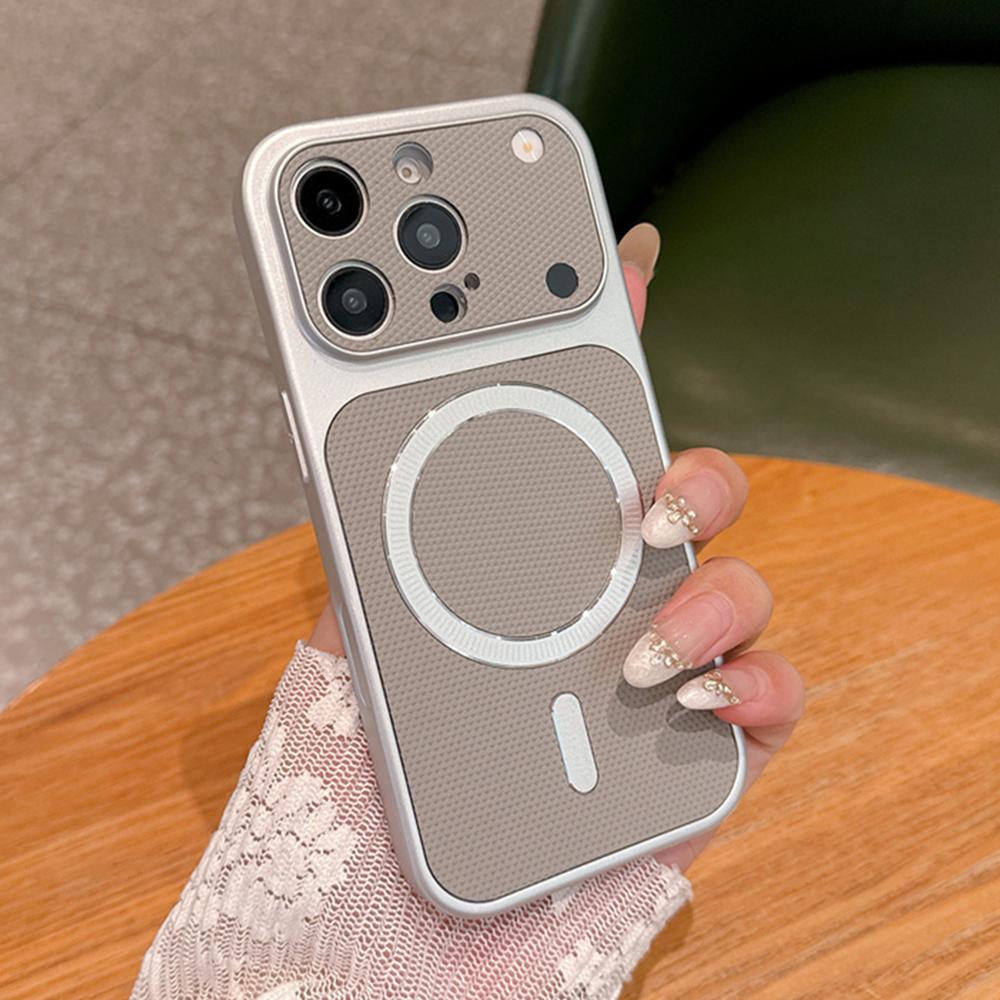 

Matte Leather For Magsafe Magnetic Case For iPhone 17 16 15 14 13 12 11 Pro Max Plus Camera Protection Non-slip Bumper Cover iPhone17