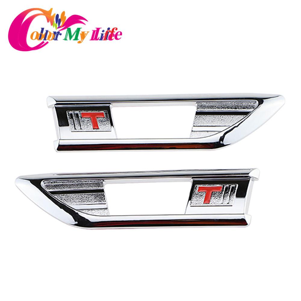 Color My Life 2Pcs Car Side Signal Turn Lamp Light Turning Lights Cover Trim Sticker for Opel Corsa D 2009 - 2014