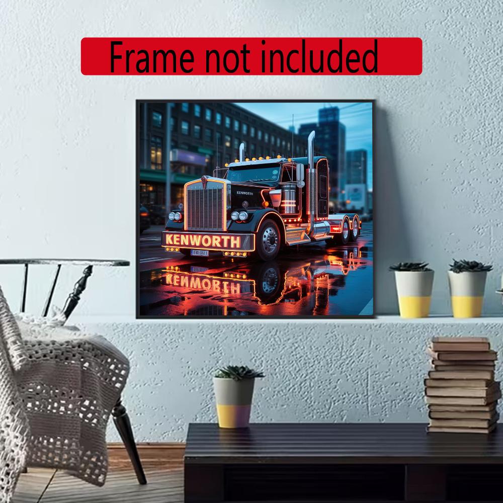 Kenworth 5D Diy Diamond Paintings Mosaic Wall Round Diamond Art Painting Kits Embroidery Crystal Accessories Frameless