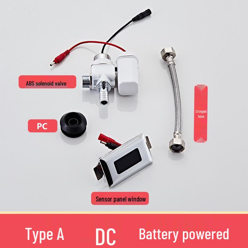 Automatic Copper Urinal Sensor Flush Valve - Water Saving Solenoid Core for Toilets