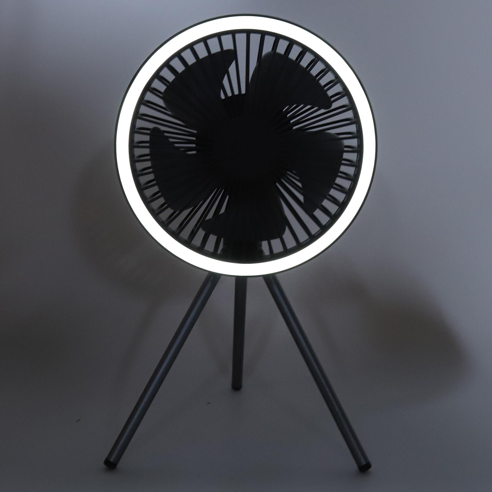 Portable Camping Fan 3     Timing Function USB Charging Outdoor Portable Fan with Detachable Tripod