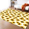 Positive Sunflower Large Carpet Rug for Home Living Room Bedroom Sofa Doormat Decor Kids Play Area Rug Carpet Non-slip Floor Mat