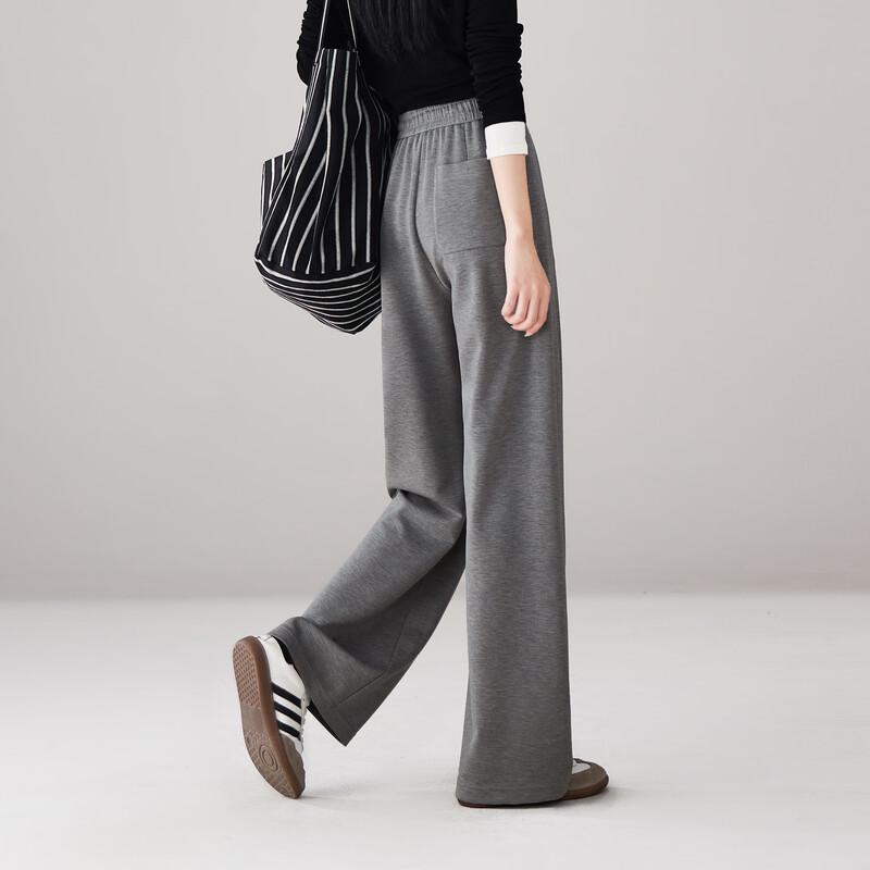 SOFSIL 2026 Spring High-Waist Wide-Leg Casual Pants
