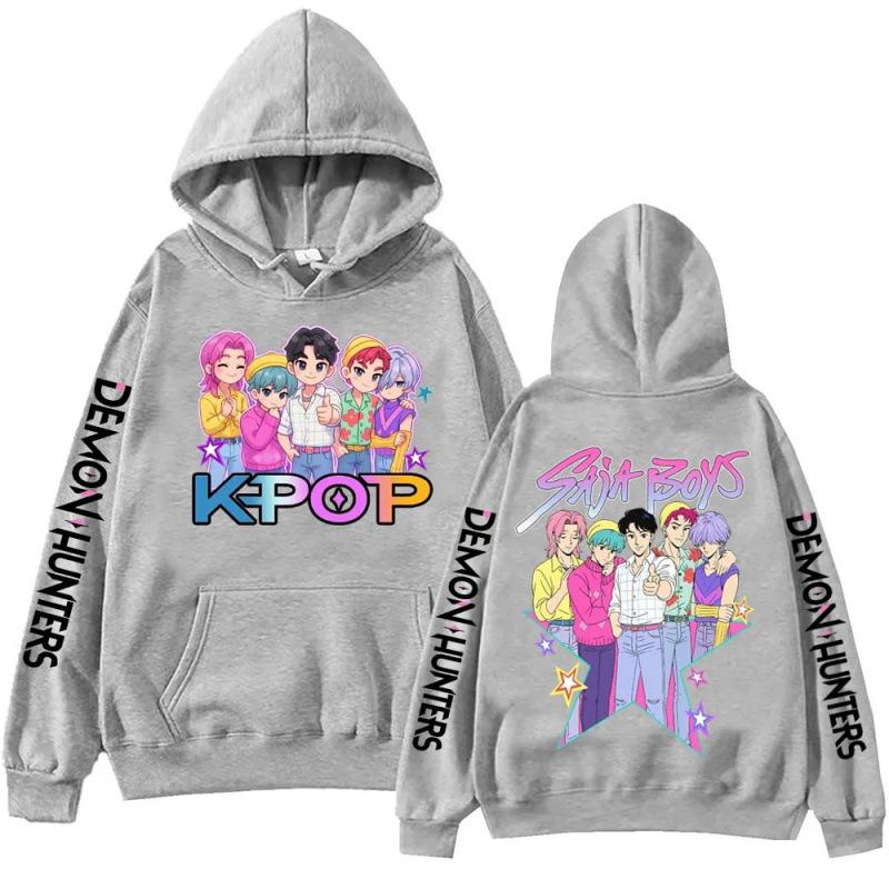 Anime Kpop Demon Hunter Saja Boy Printed Hoodie Men Women Fashion Casual Comfortable Autumn Winter Hoodie