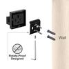 Matt Black Bathroom Hardware Set Kit Accessories Wall Shelf Towel Bar Rack Rail Robe Hanger Toilet Brush Roll Paper Holder Dish