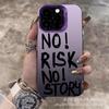 Black English Applicable Apple 15 Color Silver iPhone14Pro Creative 11promax Matte 16 Protective Case 17