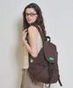 Benetton Shirred Laptop Backpack - [Brown]