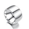 Bague pour homme en acier titane 12 mm: Bijoux simples, unis en acier inoxydable pour couple