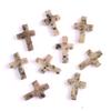 Pack of 19 Crystal Crosses Charm Holeless Design Natural Energy Enhancers for Meditations Home Office Desk Decors Craft