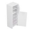 1:12 Dollhouse Miniature Fridge Dollhouse Furniture Wooden White Refrigerator for Dollhouse