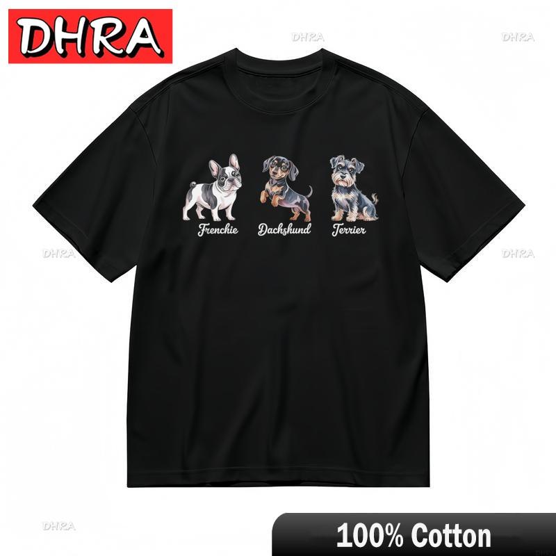 

Womens Slight Stretch Classic TShirt Cute Puppy Types Name Graphic Design Tee Streetwear Clothing Tops for Gift Idea TShirt S
