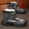 Men Snow Shoes Casual Winter Plush Warm Boots Platform Sneakers Male High Tops Cotton Shoes