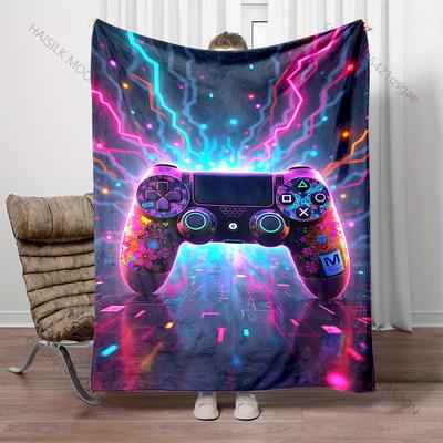 Colorful Game Controller with Effects Blanket Suitable for Home Bedroom Sofa Travel Camping Blanket Various Sizes for Gifts