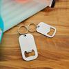 Creative keychain stainless steel bottle opener simplesoda openings