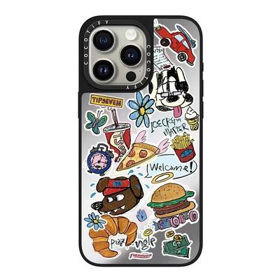 For Phone16ProMax for Apple 15Pro Cute 13 Anti-fall Phone14pro Mirror Phone Case