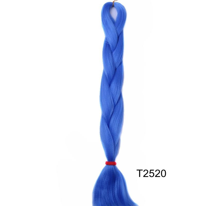 Große Menge auf Lager 24 Zoll 80g Weiche Seidige Synthetische Haarverlängerungen für Häkelzöpfe Haarherstellung Jumbo Braiding Synthetisch