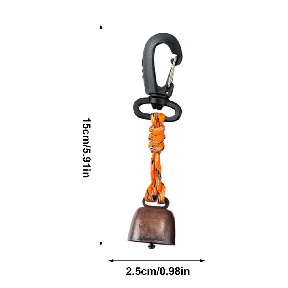 Loud Bear Bell Outdoor Camp Safety Supplies Trekking Safety Bell for Hikers Fishermen Visitors Dog Owners Travelers Hiking Trail