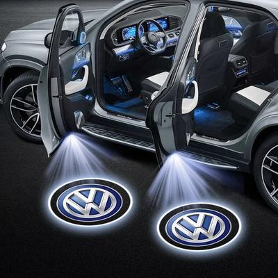 VW For Volkswagen Car Emblem Wireless Courtesy Lamp Auto Door Welcome Light LED Projector For Volkswagen CC R-Line GTI T5 Golf T