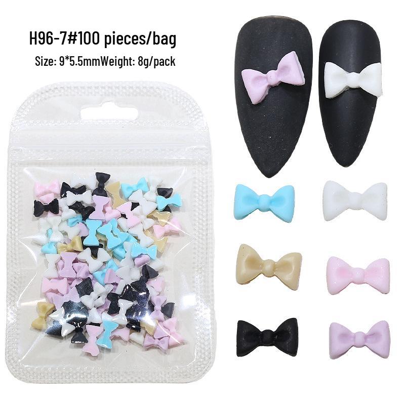 

Декор для ногтей 3D матовый бант из смолы в смешанном стиле