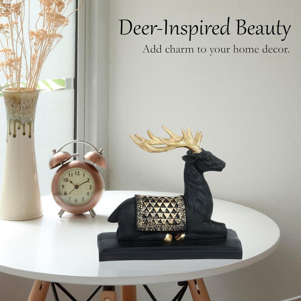 Anmutige Hirsch-Dekofigur für Ihr Wohnzimmer, Büro und Ihren Flur: Eine atemberaubende Mischung aus der Eleganz der Natur und ruhiger Gelassenheit