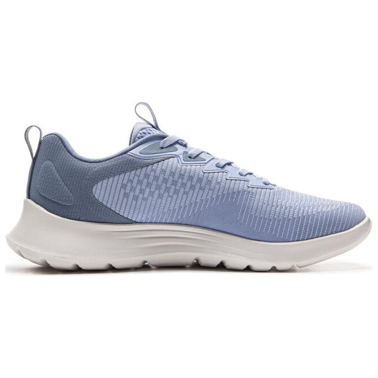 Li Ning Light Strings Cushioning Slip Resistant Abrasion Resistant Lightweight Low Top Running Shoes Men's Blue ARSV033-3