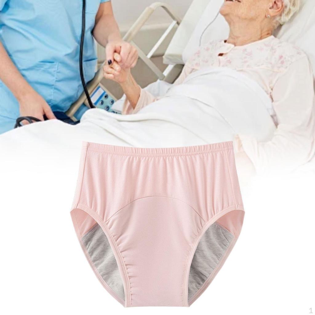 Adult Cloth Diaper Breathable Incontinence Underwear Elastic Waist Leakproof Underpants for Women