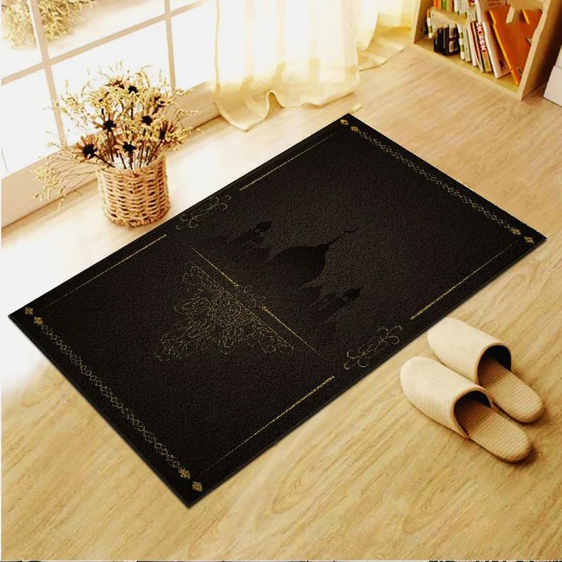 Personalizovaný modlitební kobereček pro muslimský moderní domov, dekorace obývacího pokoje, koberec, dárek pro muslimku, janamaz, islámský koberec, populární koberec