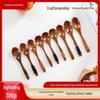 Japanese Craft Wire-Wrapped Wooden Spoon: Round-Mouth Condiment, Children's Soup, Ladle, Dessert & Jam Spoon.