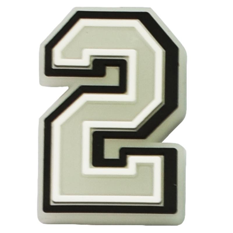 Luminous Letter Series Clog Charms: PVC Soft Rubber Shoe Flowers and Buckles