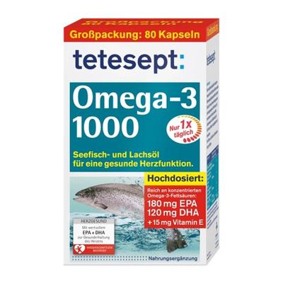 Tetecept Omega 3 1000 80 Capsules