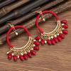 Pinkdudu Ethnic Style Rice Bead Tassel Bohemian Women Earrings Travel Accessories for Women PD2038