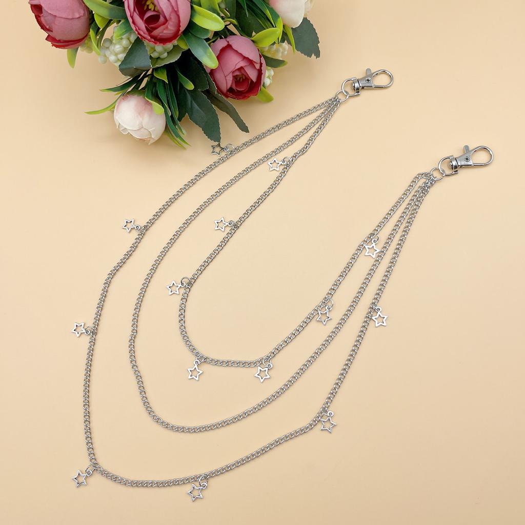 Retro style star pendant multi-layer waist chain women's simple trend five-pointed star decorative body chain
