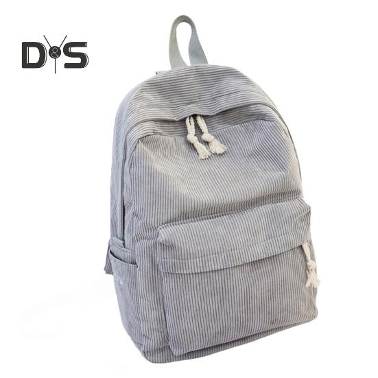 

Однотонный вельветовый рюкзак с защитой от кражи, тренировочный рюкзак с регулируемыми ремнями, большая вместимость, унисекс, школьная сумка для путешествий, кемпинга, работы, спортзала светло-серый