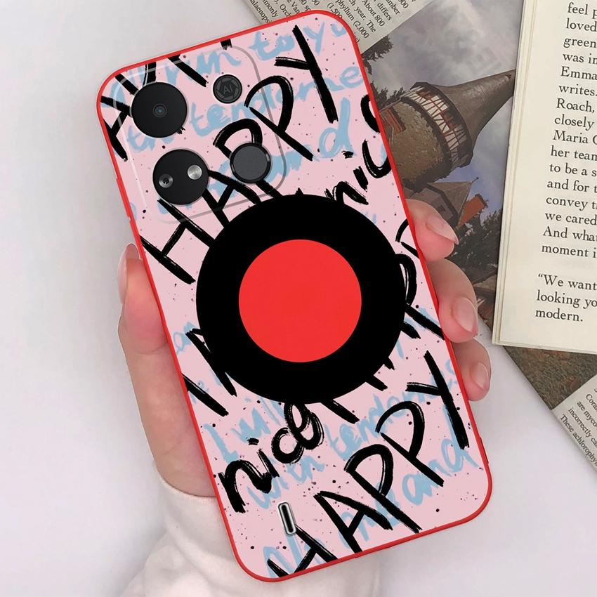 For Itel A04 A05s A16 A18 A23 A25 A26 A17 A33 A56 Phone Case Pretty Bow Pattern Fashion Shell Matte Silicone Anti Drop Protective Covers For Itel Capa