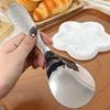Stainless Steel Hammer Patterned Long Handle Rice Spoon Cafeteria Restaurant Self-Service Rice Shovel Household Rice Scoop