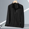 Men Summer Stand Up Ice Silk Sun Protection Clothing Thin Style Quick Drying Large Size