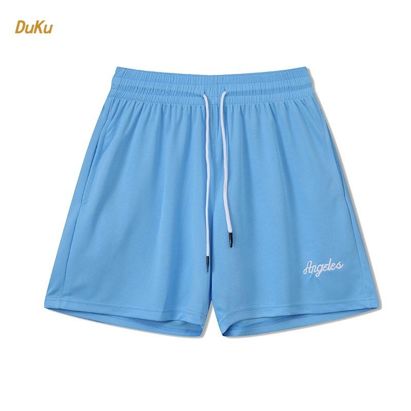 Pantaloni della tuta da basket Quarter Uomo Ricamo Casual Tendenza Retro Pantaloncini Color Caramella Donna Fitness