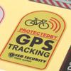 1/2/3/4pcs GPS Tracking Alarm Sticker MTB Road Bike Scooter Motorcycle Anti-Theft Decal Warning Reflective Paster For Bicycle