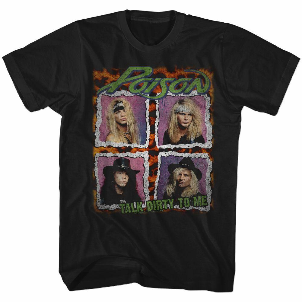 Poison Tour Shirt Classic Black Adult T-Shirt M