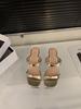 Slope heel simple and versatile one-word slippers women's shoes wear 2025 new summer skirt French sandals