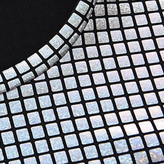 Men Club Vest O Neck Smooth Glossy Surface Check Sleeveless Slim Fit Soft Mid