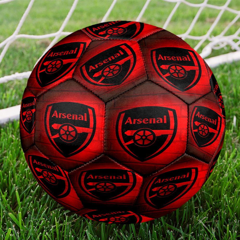 Arsenal F.C Print Size 5 Soccer Ball, Standard Match Football for Sports Game and Team Practice, Ideal Gift for Soccer Fans