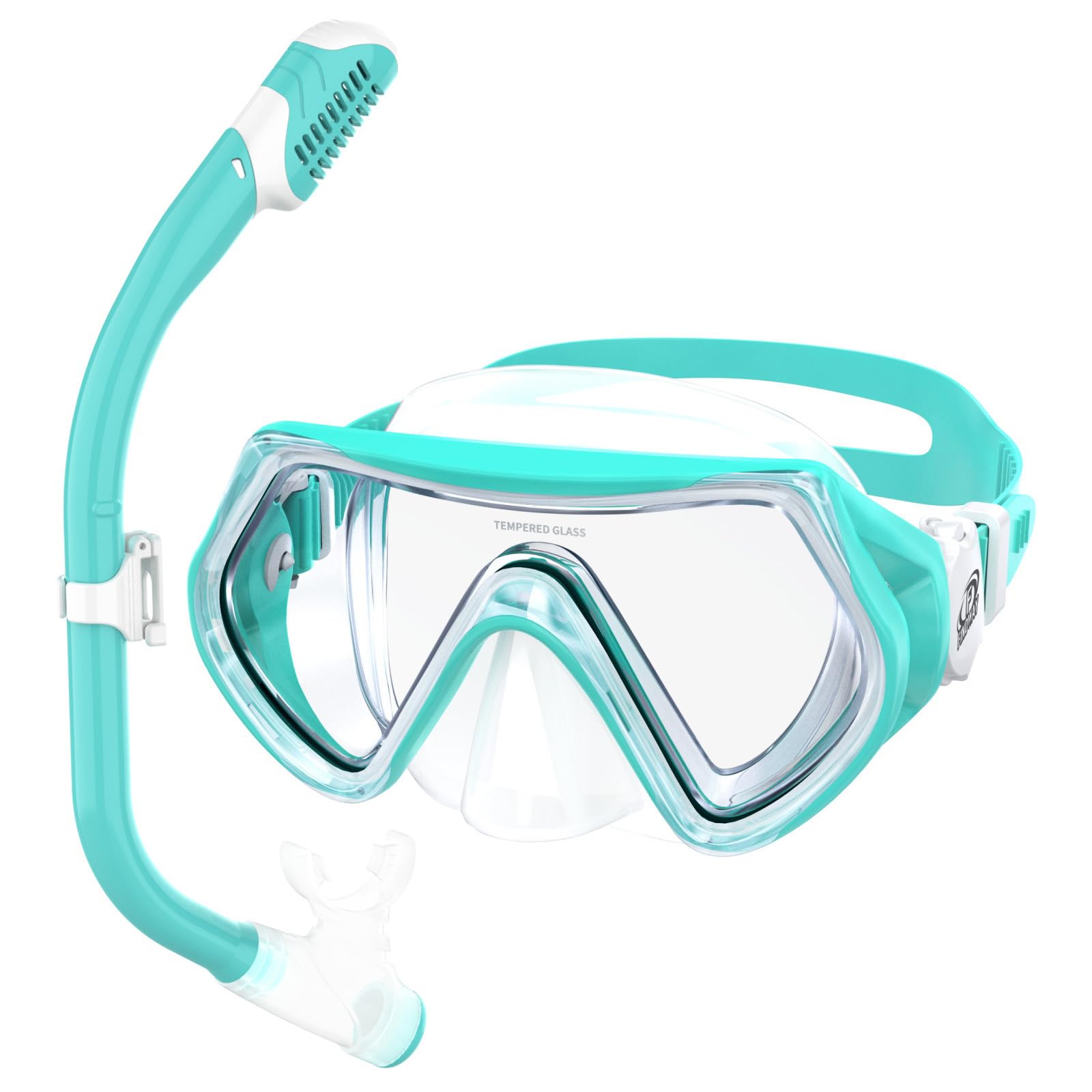 

Набор маска и трубка Findway для детского дайвинга UV закаленное легко надевать отличное соотношение цены и качества ударопрочный высокий для детей в возрасте от 5 до 16 лет [набор из 2 предметов] дети,