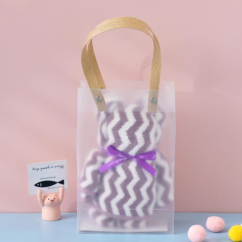 Coral Fleece Water Ripple Bear Towel As A Souvenir