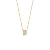 Zarte Mikro-Pavé-Taille Anhänger Titanstahl Halskette Damen Leichter Luxus Minimalistische Schlüsselbein Kette