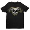 Vintage Horned Demon Skull Unisex T-shirt | Retro Horror Skull Graphic Tee