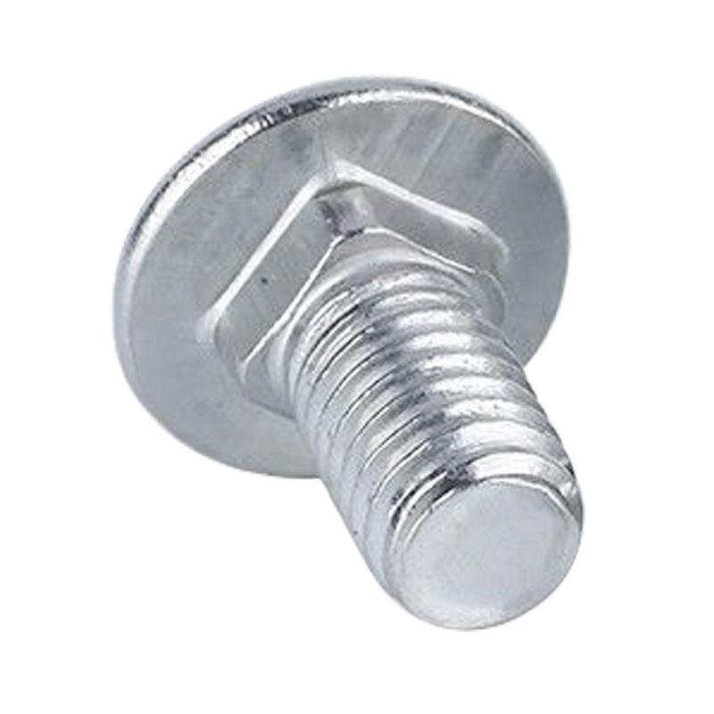 Zinc-Plated Carriage Bolts with Semicircular Head and Square Neck - M5/M6/M8/M10
