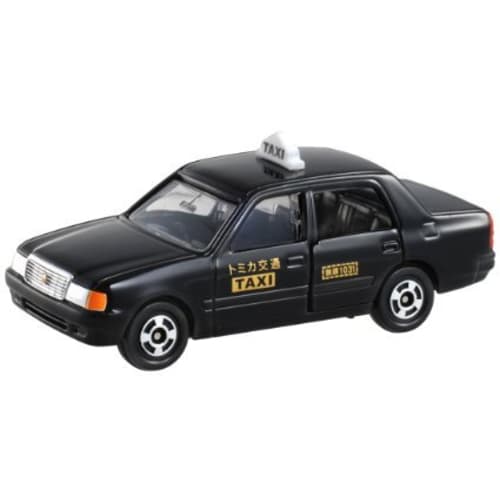 Takara Tomy Tomica No.051 Toyota Crown Comfort Taxi (Box) Mini Car Toy Ages 3+ Black