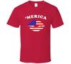 Merica J'aime l'Amérique T-shirt Cadeau Patriotique