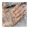 1000Pcs/Set Nail Art Rhinestone Acrylic Assorted Mini Star Love Heart Waterdrop Flower Geometric Shape Charm DIY Nail Decoration Accessories